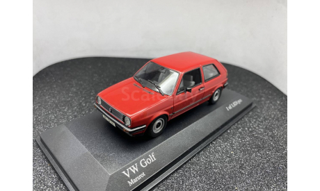 Volkswagen Golf II marsrot, редкая масштабная модель, Minichamps, scale43