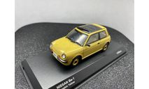 Nissan Be-1 1985 Pumpkin yellow, редкая масштабная модель, Kyosho, scale43