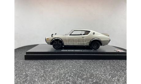 Nissan Skyline 2000 GT-R KPGC110 silver, редкая масштабная модель, Kyosho, 1:43, 1/43