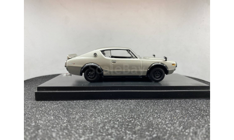 Nissan Skyline 2000 GT-R KPGC110 silver, редкая масштабная модель, Kyosho, 1:43, 1/43