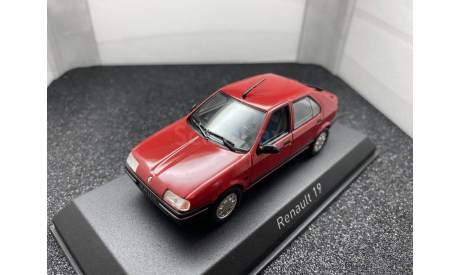 Renault 19 1989 Vivid Red, масштабная модель, scale43, Norev