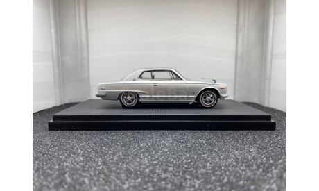 Nissan Skyline 2000GT Hardtop 1971 silver, редкая масштабная модель, Ebbro, scale43