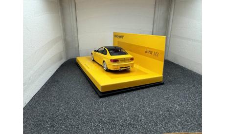 BMW M3 E92 2008 ’Linea Giallo’, редкая масштабная модель, Minichamps, scale43