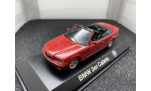 BMW 3 cabrio E36/2C 1993 - 1999 red, редкая масштабная модель, Minichamps, scale43