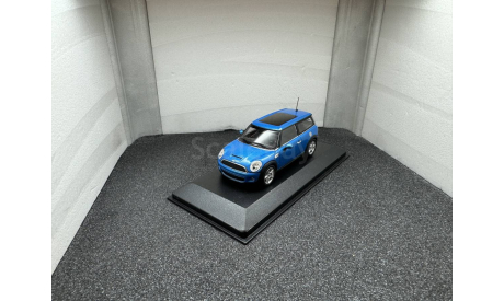 Mini Cooper Clubman 2007 blue metallic, редкая масштабная модель, Minichamps, scale43