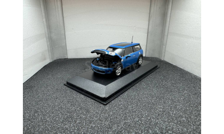 Mini Cooper Clubman 2007 blue metallic, редкая масштабная модель, Minichamps, scale43