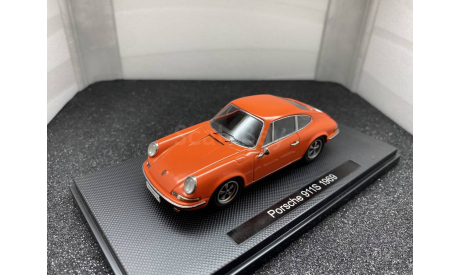 Porsche 911S 1969 Orange, редкая масштабная модель, Ebbro, 1:43, 1/43