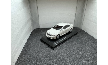 Mercedes-Benz S600L V221 white, редкая масштабная модель, Kyosho, 1:43, 1/43