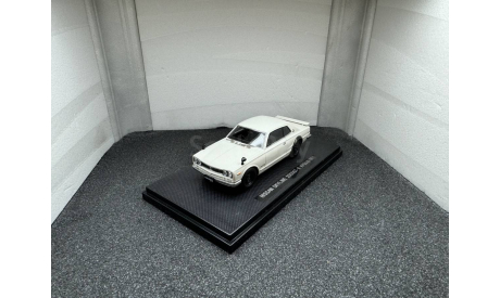 Nissan Skyline 2000 GT-R  KPGE10 1971 white, масштабная модель, Ebbro, scale43