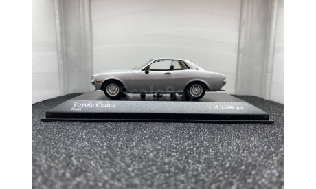 Toyota Celica 1975 silver, редкая масштабная модель, 1:43, 1/43, Minichamps