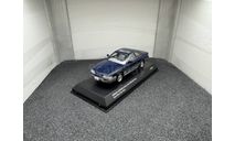 Nissan Leopard 3.0 Ultima dark blue two-tone 1986, редкая масштабная модель, Kyosho, scale43