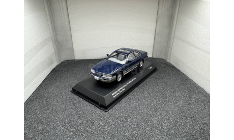 Nissan Leopard 3.0 Ultima dark blue two-tone 1986, редкая масштабная модель, Kyosho, scale43