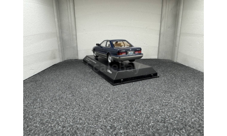 Nissan Leopard 3.0 Ultima dark blue two-tone 1986, редкая масштабная модель, Kyosho, scale43