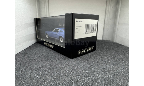 Ford Mustang Fastback 2+2 1968 bright dark blue metallic, редкая масштабная модель, Minichamps, scale43