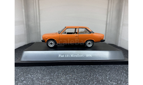 Fiat 131 Mirafiori 1974 orange racing, редкая масштабная модель, Starline, scale43
