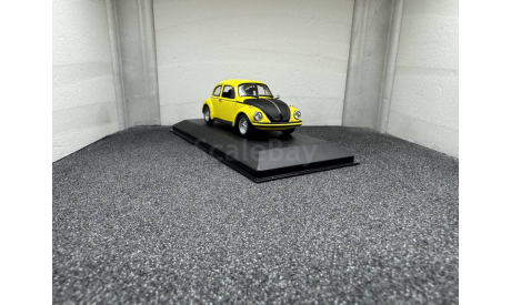 Volkswagen Beetle 1303 S 1974 yellow/black, редкая масштабная модель, Minichamps, scale43