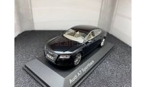 Audi A7 Sportback 2010 phantomschwarz, редкая масштабная модель, Kyosho, scale43