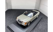 Mercedes-Benz 300 CE-24 cabriolet  rauchsilber/schwarz, редкая масштабная модель, Minichamps, scale43