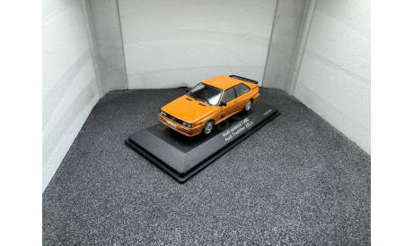 Audi Quattro B2 Typ 85 1981 tieforange, редкая масштабная модель, Minichamps, scale43