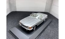 Mercedes-Benz 350 SL  R107 cabriolet 1970-80 silver, редкая масштабная модель, Minichamps, 1:43, 1/43