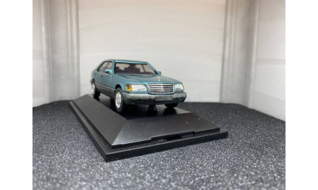 Mercedes-Benz 600SEL W140 1991 beryll metallic, редкая масштабная модель, Herpa, scale43
