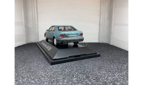 Mercedes-Benz 600SEL W140 1991 beryll metallic, редкая масштабная модель, Herpa, scale43