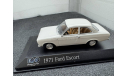 Ford Escort I 1300L 1971 white, редкая масштабная модель, Minichamps, scale43