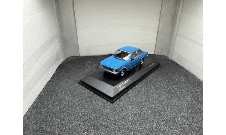 Opel Kadett C Berlina 1978 signalblau, редкая масштабная модель, Minichamps, scale43