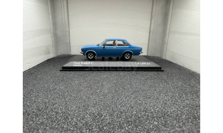 Opel Kadett C Berlina 1978 signalblau, редкая масштабная модель, Minichamps, scale43
