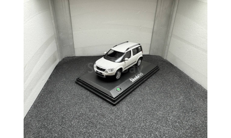 Skoda Yeti 2009 white candy, масштабная модель, Abrex, Škoda, scale43