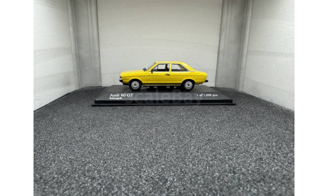 Audi 80 GT 1972 rallygelb, редкая масштабная модель, Minichamps, scale43