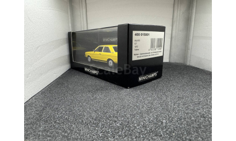 Audi 80 GT 1972 rallygelb, редкая масштабная модель, Minichamps, scale43