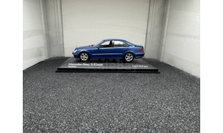 Mercedes-Benz  E320 W211 Limousine 2002 jaspisblau, редкая масштабная модель, Minichamps, scale43