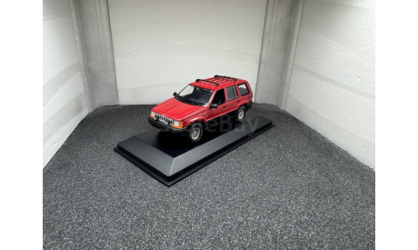 Jeep Grand Cherokee ZJ red 1992-98, редкая масштабная модель, Minichamps, scale43