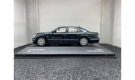Toyota Celsior 2001 dark green mica, масштабная модель, J-Collection, scale43
