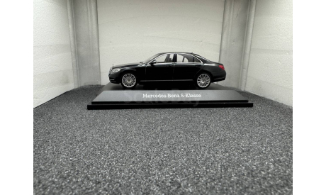 Mercedes Benz S-Class W222 2013 magnetit black metallic, редкая масштабная модель, Schuco, scale43, Mercedes-Benz