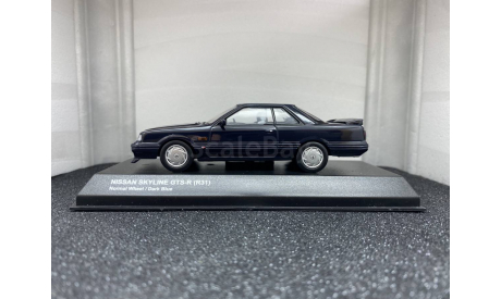 Nissan Skyline GTS-R  R31 Normal Wheel/dark blue, редкая масштабная модель, Kyosho, scale43