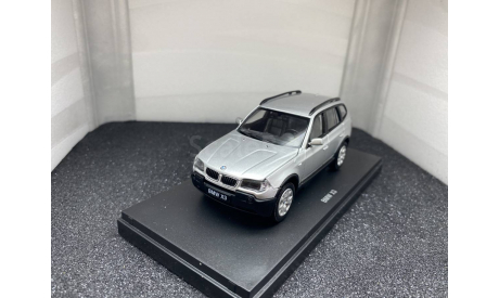 BMW X3 3.0 d E83 2004 - 2010 silver, редкая масштабная модель, Kyosho, scale43