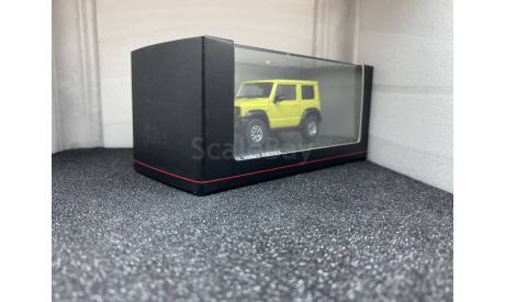 Suzuki Jimny Sierra 2018 kinetic yellow, редкая масштабная модель, Kyosho, scale43