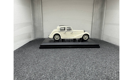 Jaguar SS 2.5 saloon 1937 cream, редкая масштабная модель, Oxford, scale43