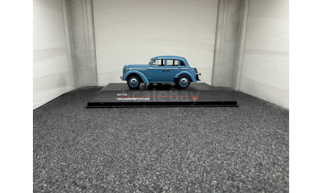 Москвич 400 1954 голубой, редкая масштабная модель, IST Models, scale43