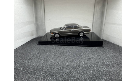 Mercedes-Benz 500 SEC W126 Coupe 1981 Antracite Grey Metallic, редкая масштабная модель, Autoart, 1:43, 1/43
