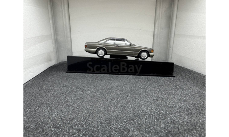 Mercedes-Benz 500 SEC W126 Coupe 1981 Antracite Grey Metallic, редкая масштабная модель, Autoart, 1:43, 1/43