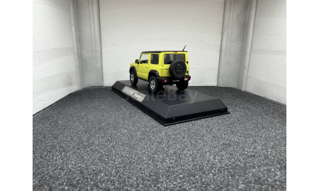 Suzuki Jimny JB64W 2018 kinetic yellow/black roof, редкая масштабная модель, Kyosho, 1:43, 1/43