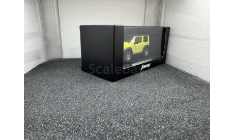 Suzuki Jimny JB64W 2018 kinetic yellow/black roof, редкая масштабная модель, Kyosho, 1:43, 1/43