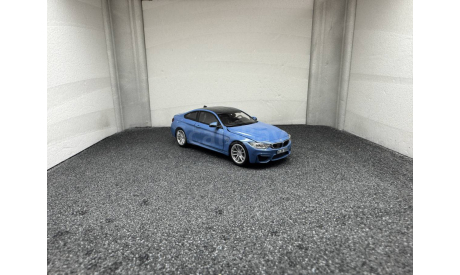 BMW M4 Coupe F82 2014 Yas Marina Blue, редкая масштабная модель, Herpa, scale43