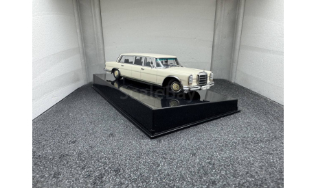 Mercedes-Benz 600 LWB 1964 W100 white, редкая масштабная модель, Autoart, scale43