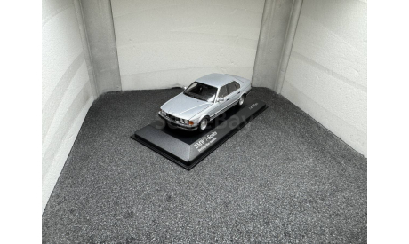 BMW 7 E32 1986 silver metallic, редкая масштабная модель, Minichamps, 1:43, 1/43