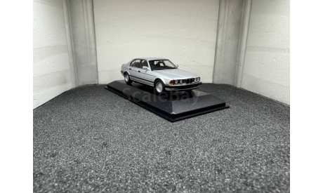 BMW 7 E32 1986 silver metallic, редкая масштабная модель, Minichamps, 1:43, 1/43