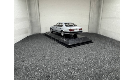 BMW 7 E32 1986 silver metallic, редкая масштабная модель, Minichamps, 1:43, 1/43